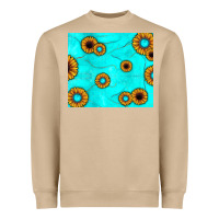 Mushroom turquoise gemstone sunflower Heavyweight Sweatshirt - JahusDesignShop