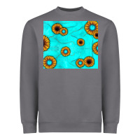 Storm turquoise gemstone sunflower Heavyweight Sweatshirt - JahusDesignShop