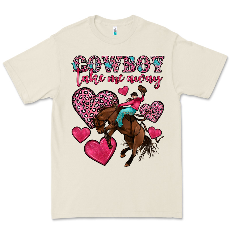 Cowboy Take Me Away Premium Tee by OliviaCreatesArt | Teevron