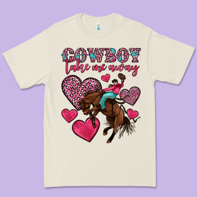 Cowboy Take Me Away Premium Tee Designed By Oliviacreatesart