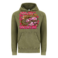 Vintage Olive Howdy Valentine Vintage Hoodie - CowhideDigitalArt