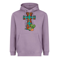 Lavender aztec cactus cross Heavyweight Hoodie - JahusDesignShop