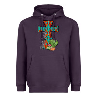 Plum aztec cactus cross Heavyweight Hoodie - JahusDesignShop