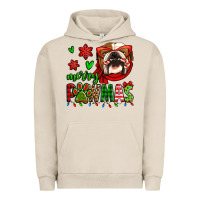 Pigment French Oak merry pawmas christmas bulldog Urban Hoodie - Jasminsmagicworld