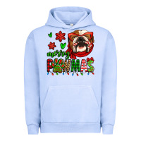 Pigment Grape Ice merry pawmas christmas bulldog Urban Hoodie - Jasminsmagicworld