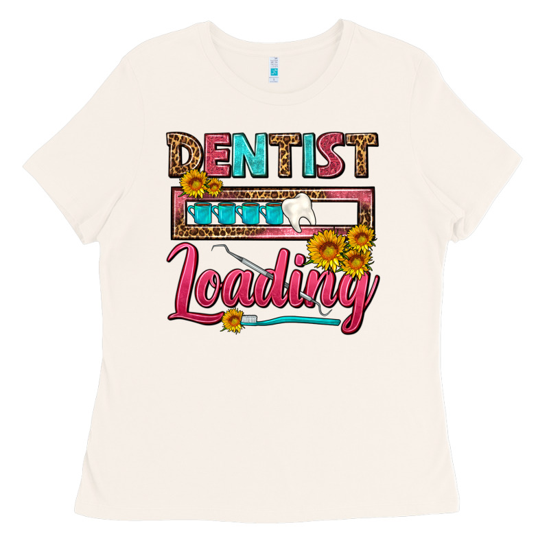 Dentist Loading With Coffee Mug Ladies Tee by FaDigitalArtStudio | Teevron
