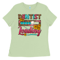 Matcha Dentist Loading With Coffee Mug Ladies Tee - FaDigitalArtStudio