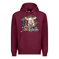 Burgundy autism awareness3 Premium Hoodie - SublimationCraftShop