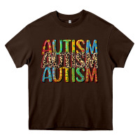 Chocolate Brown western autism Heavy Core Tee - CowGirlArtShop