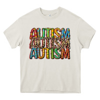 Cream western autism Heavy Core Tee - CowGirlArtShop