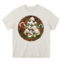 Cream Merry Christmas Baseball Heavy Core Tee - RanaPortraitStore