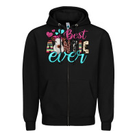 Black best auntie ever Zipper Hoodie - JahusDesignShop