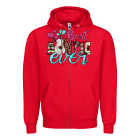 Red best auntie ever Zipper Hoodie - JahusDesignShop