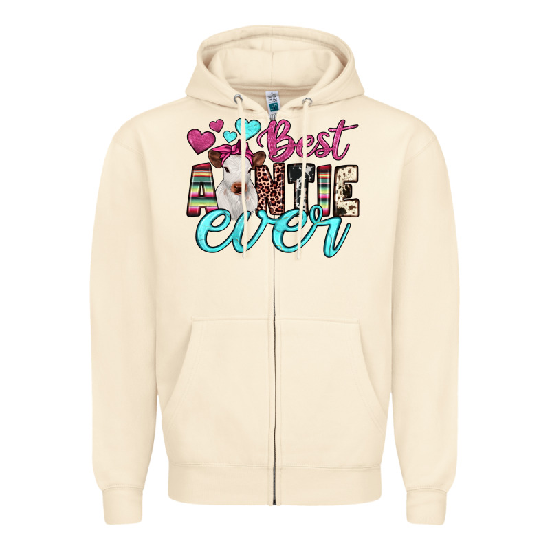 Best Auntie Ever Zipper Hoodie by JahusDesignShop | Teevron