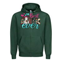 Sports Green best auntie ever Zipper Hoodie - JahusDesignShop