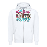 White best auntie ever Zipper Hoodie - JahusDesignShop