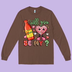 Will You Be My Long Sleeve Tee Designed By Lillyallendesigns