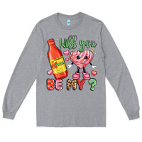 Heather Grey will you be my Long Sleeve Tee - LillyAllenDesigns