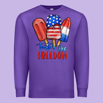 Tastes Like Freedom Premium Sweatshirt Designed By Jahusdesignshop