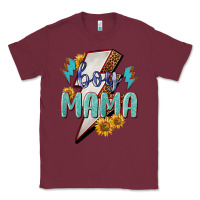 Burgundy Boy mama lightning bold mother's day Classic Tee - HowdyJamesFarm