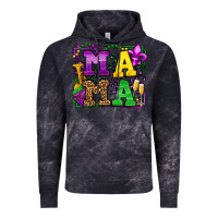 Cloud Black Mardi Gras leopard frame mama Mother's Day Vintage Hoodie - LillyAllenDesigns
