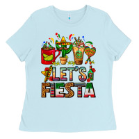 Let's Fiesta Mexico Coffee Cups With Cactus Ladies Tee | Teevron