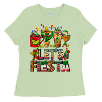 Matcha Let's Fiesta Mexico Coffee Cups With Cactus Ladies Tee - FaDigitalArtStudio