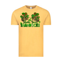 Vintage Mustard Shake Your Shamrocks Vintage Tee - FaDigitalArtStudio