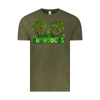 Vintage Olive Shake Your Shamrocks Vintage Tee - FaDigitalArtStudio