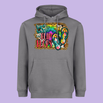 Life Is Better In Flip Flops Heavyweight Hoodie Designed By Jahusdesignshop