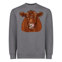 Red Angus Heavyweight Sweatshirt | Teevron