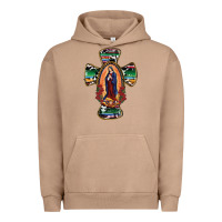 Pigment Burro Our Lady Of Guadalupe Cross Urban Hoodie - RanaPortraitStore