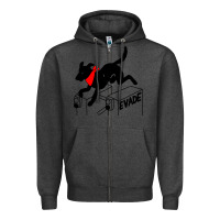 Charcoal Heather negro matapacos riot dog Zipper Hoodie - baoMotion
