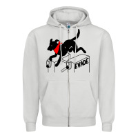 Dove Grey negro matapacos riot dog Zipper Hoodie - baoMotion