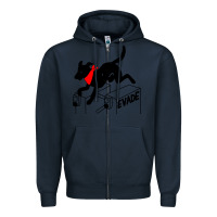 Navy negro matapacos riot dog Zipper Hoodie - baoMotion