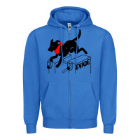 True Royal negro matapacos riot dog Zipper Hoodie - baoMotion