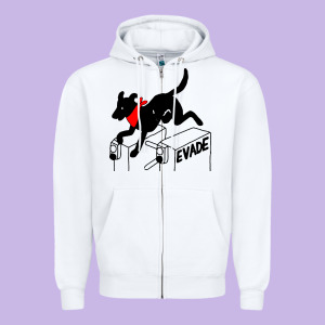 Negro Matapacos Riot Dog Zipper Hoodie Designed By Baomotion