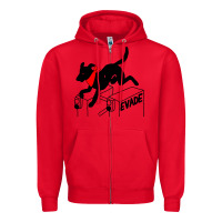 Red negro matapacos riot dog Zipper Hoodie - baoMotion