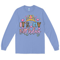 Colony Blue its my birthday la Long Sleeve Tee - LillyAllenDesigns