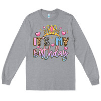Heather Grey its my birthday la Long Sleeve Tee - LillyAllenDesigns