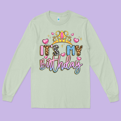 Its My Birthday La Long Sleeve Tee Designed By Lillyallendesigns