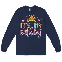 Navy its my birthday la Long Sleeve Tee - LillyAllenDesigns