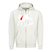 Oatmeal Heather negro matapacos riot dog Zipper Hoodie - baoMotion