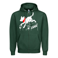Sports Green negro matapacos riot dog Zipper Hoodie - baoMotion
