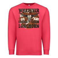 Cardinal longhorn bullskull whatever lossos your longhorn Premium Sweatshirt - JahusDesignShop