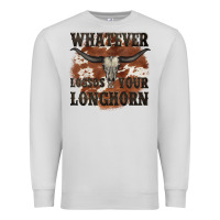 Dove Grey longhorn bullskull whatever lossos your longhorn Premium Sweatshirt - JahusDesignShop