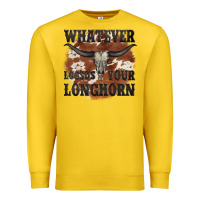 Lemon longhorn bullskull whatever lossos your longhorn Premium Sweatshirt - JahusDesignShop