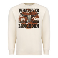 Sandshell longhorn bullskull whatever lossos your longhorn Premium Sweatshirt - JahusDesignShop