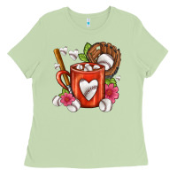 Baseball Coffee Cup Ladies Tee | Teevron