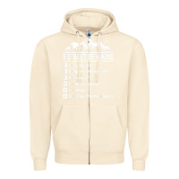 Sandshell hiking 6 stages of hiking funny hiking nature adventure Zipper Hoodie - baoMotion